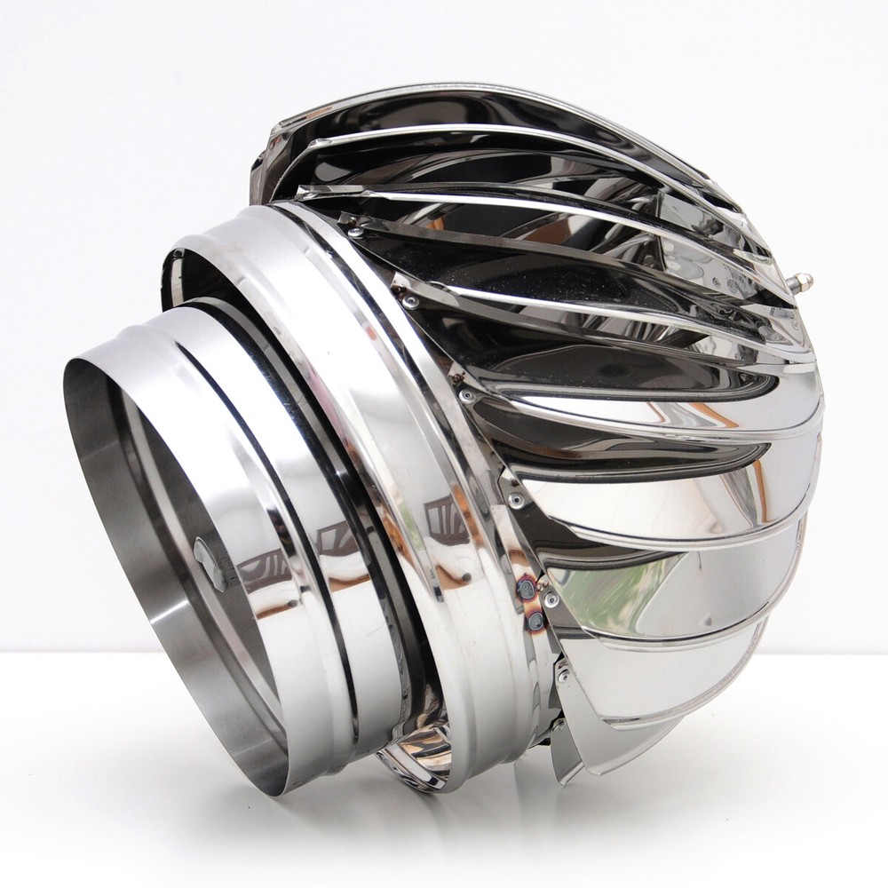 Anti Downdraft CHIMNEY SPINNER CAP, Spinning, Rotating, Fixes wind "puff backs"