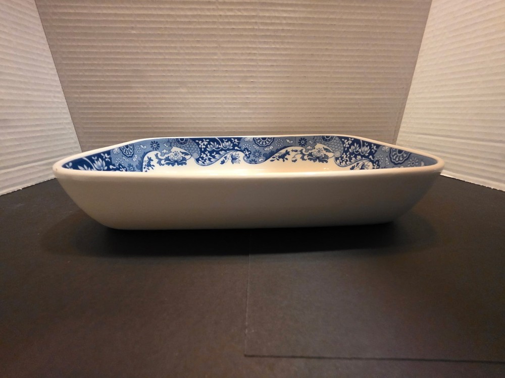 Spode Blue Italian Oven to Table Rectangular baking Dish 10 3/8" Inch