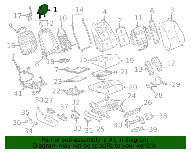 Genuine GM Headrest 85527587