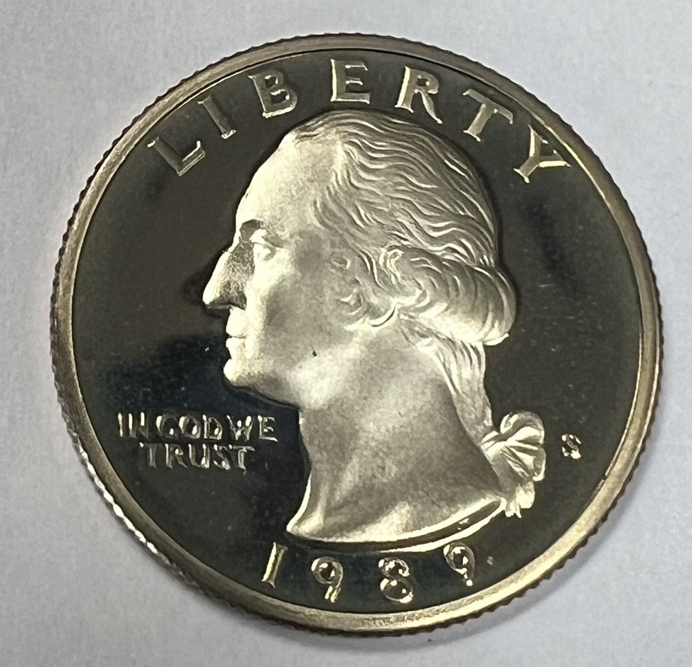 1989-S 25C DCAM (Proof) Washington Quarter