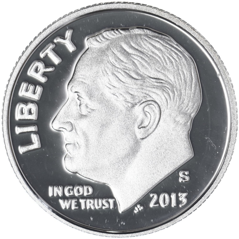 2013 S Roosevelt Dime Gem DCam Proof 90% Silver