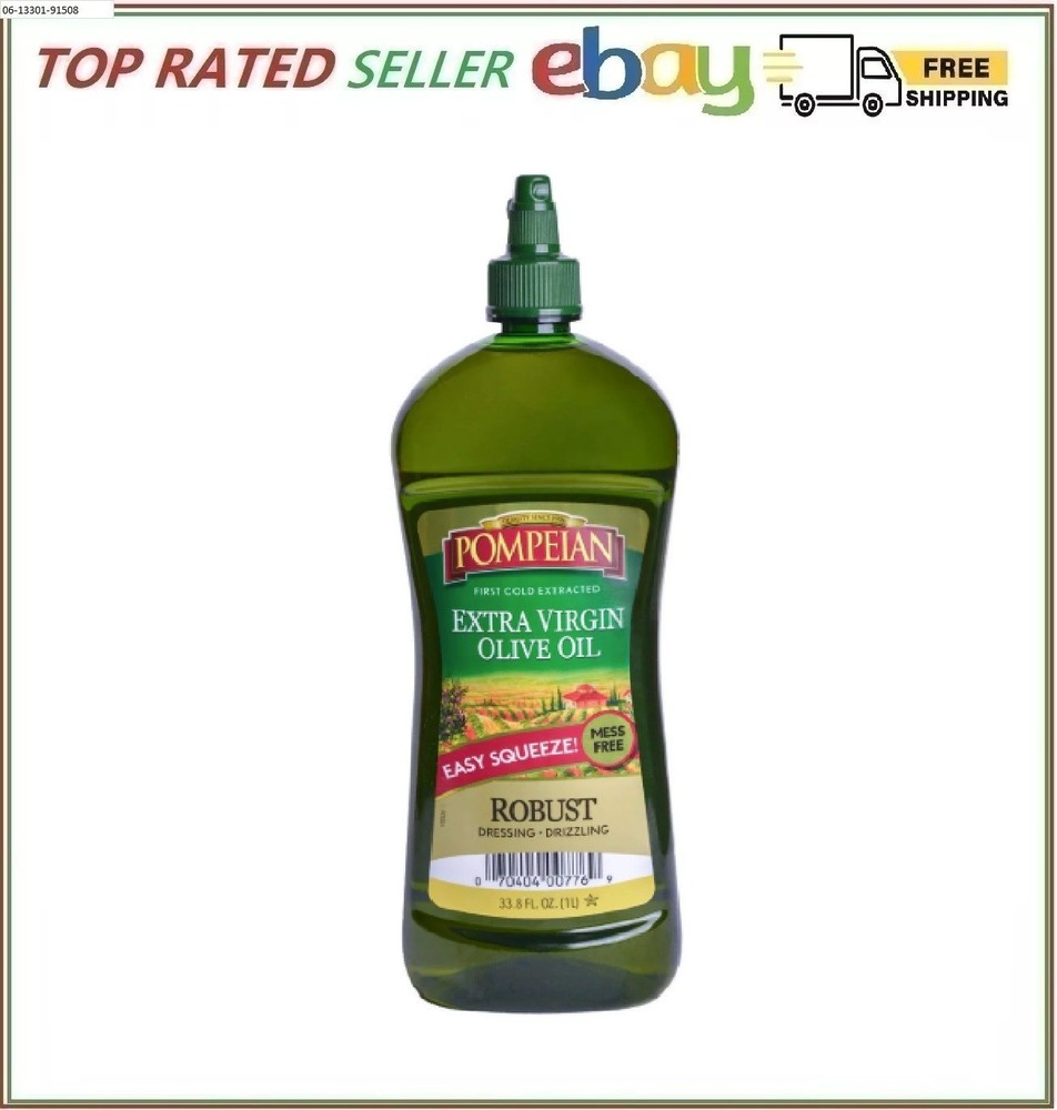 Pompeian Robust Squeeze Extra Virgin Olive Oil, 33.8 oz.
