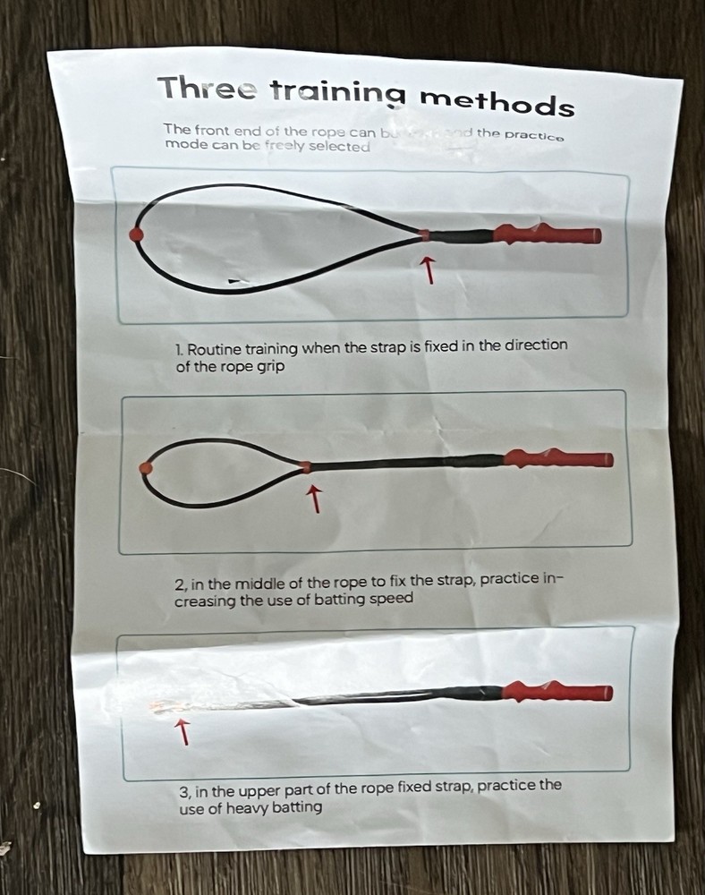 Golf Swing Trainer With Instruction Sheet And Storage Bag