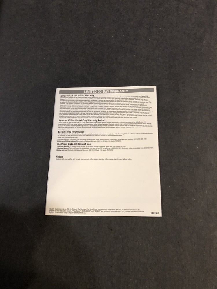 sims 3 pets ps3 Manual Only