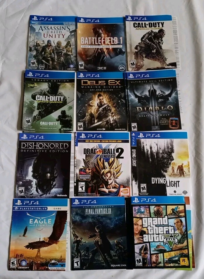 Playstation 4 Replacement Cover Art