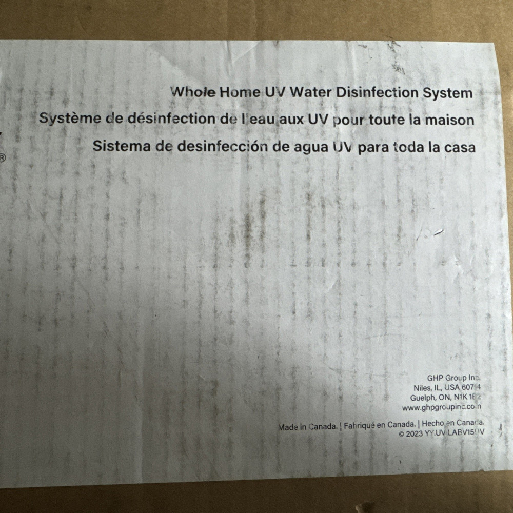 Vitapour V15UV Whole Home UV Water Disinfection System