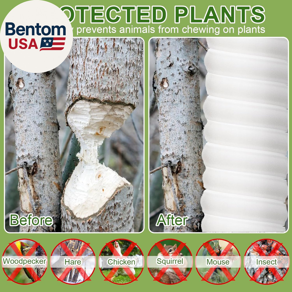 4/6/8 Pcs Tree Trunk Protector-2 Size Plastic Spiral Tree Guard Tree Trunk Prote