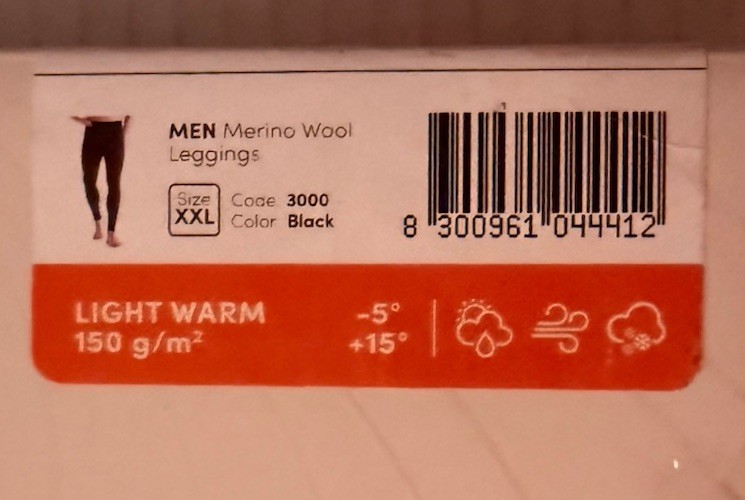 Men Merino Wool Leggings
