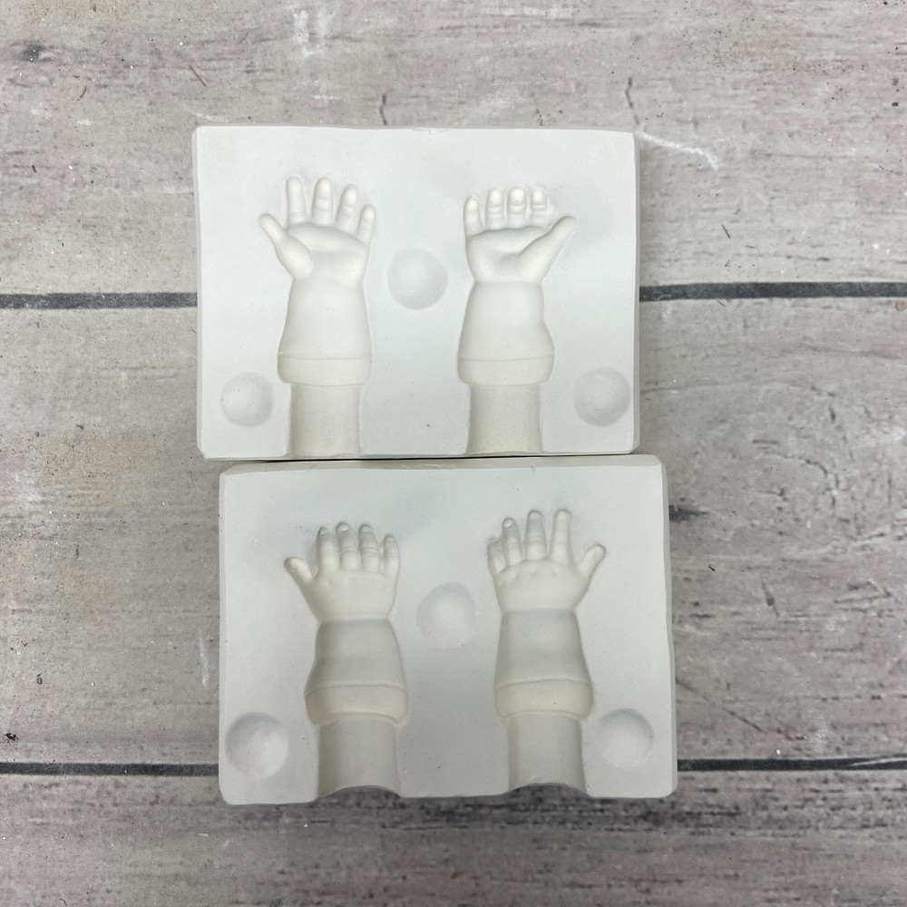 Unbranded Ceramic Casting Mold Porcelain Doll Hands