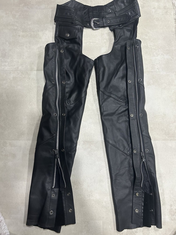 Harley Davidson Men's Leather Chaps Size S
