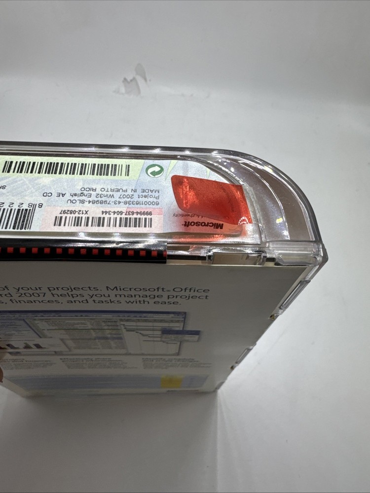 Microsoft Office Project Standard 2007 Academic Use Only New Sealed