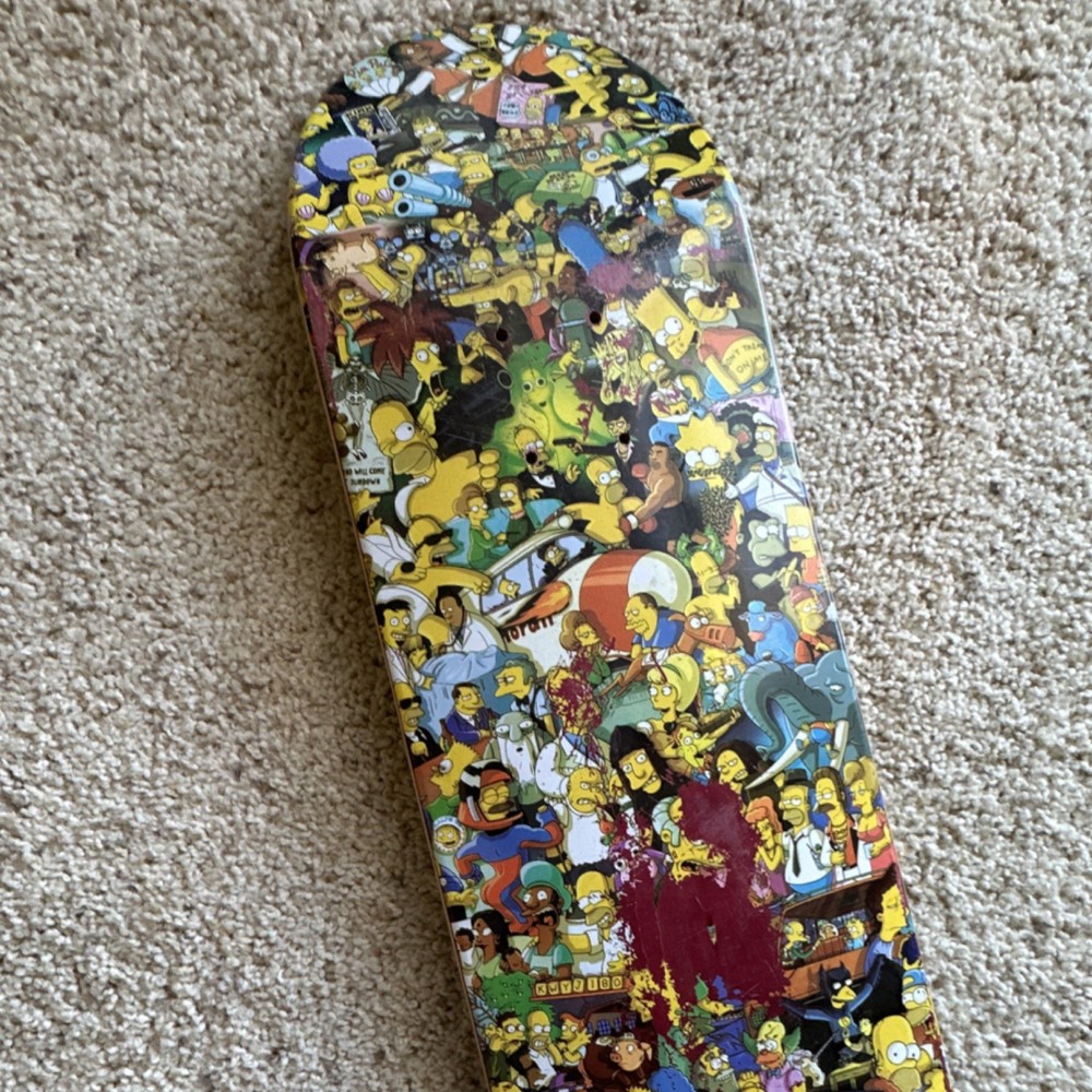 Fox Simpsons 25th Anniversary Skateboard Deck The Simpsons Animation Graphic