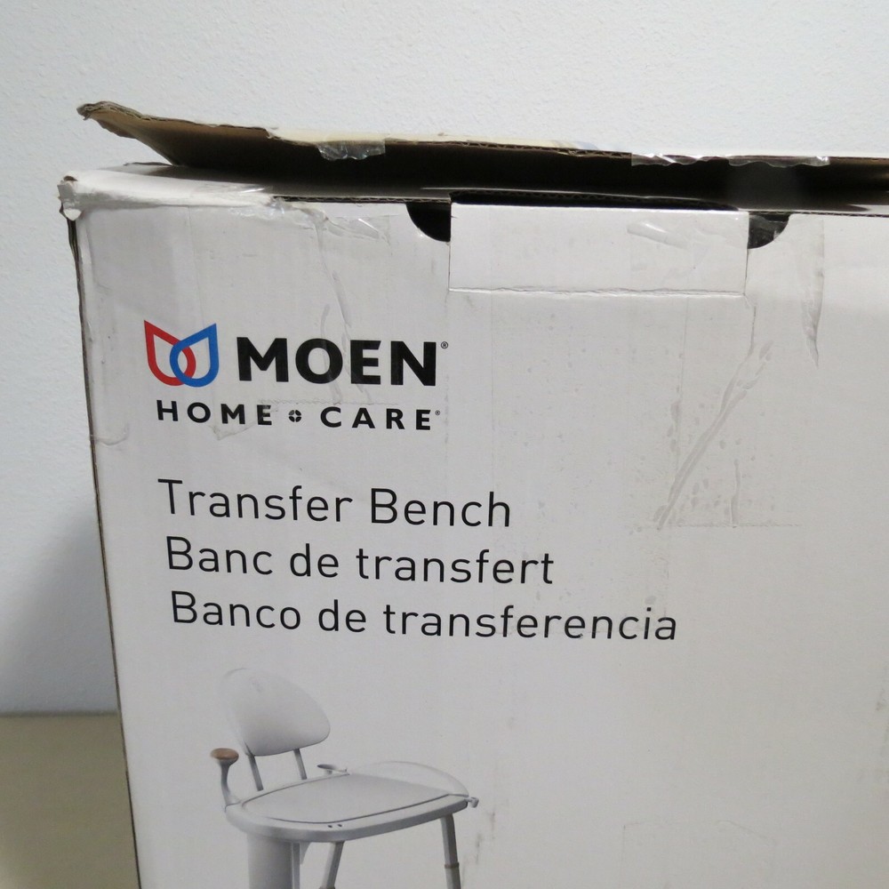 Moen DN7105 Non Slip Adjustable Transfer Bench, Glacier White Missing Hardware