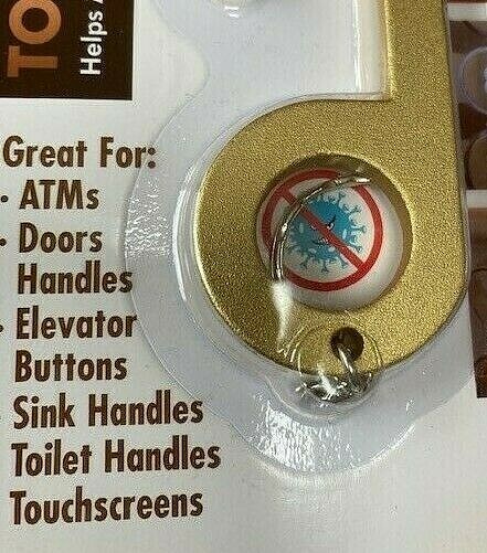 Set of 3 Touchless Key, Touchless Tool Hygiene, Doors, Elevator, ATM's