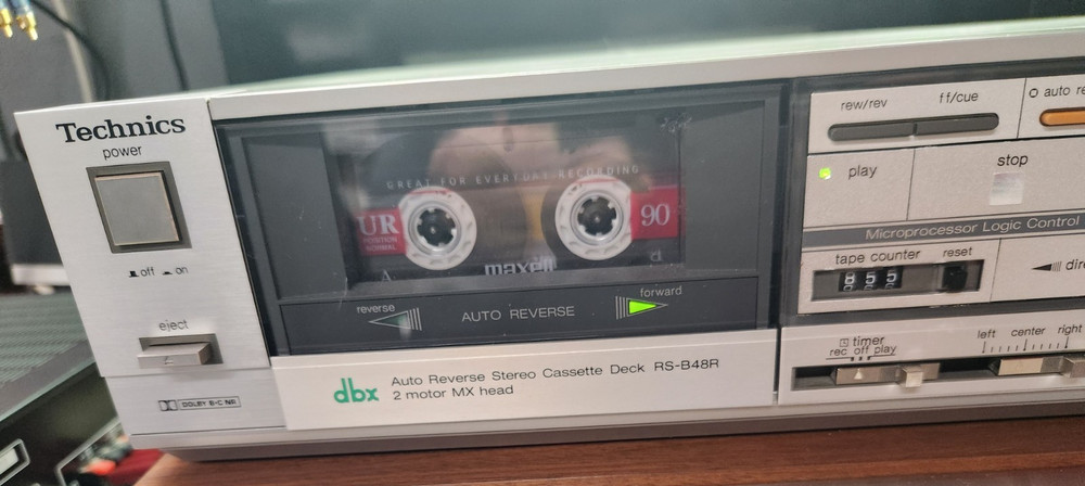💥 Technics RS-B48R Stereo Cassette Deck, Records & Sounds Great, TECH TESTED