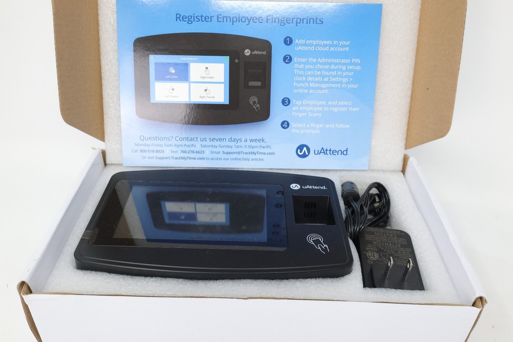uAttend Cloud Connected Biometric Attendance System | JR2000 | Open Box