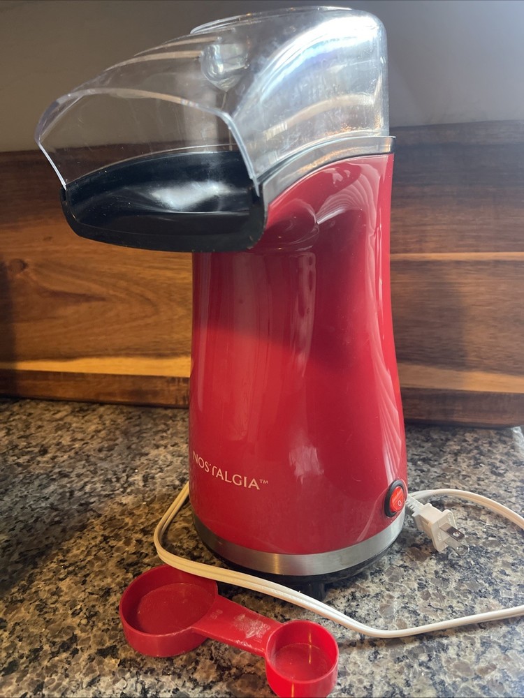Red Nostalgia Air Popper Maker Works