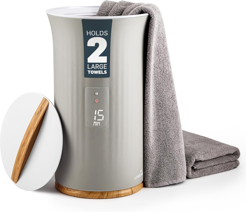 Towel Warmer Bucket Style Luxury Heater with LED Display Adjustable Timer