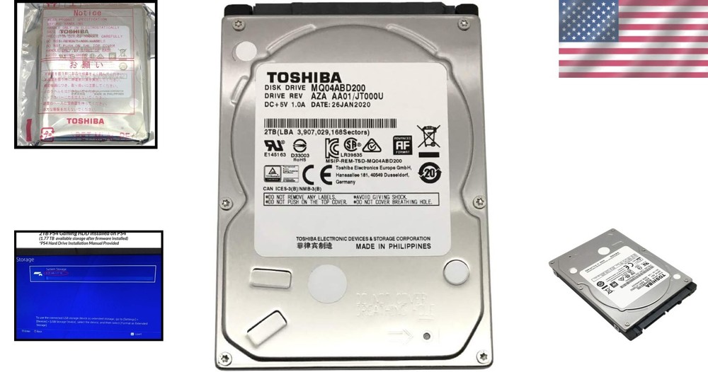 MaxDigitalData 2TB 5400RPM SATA Gaming Hard Drive
