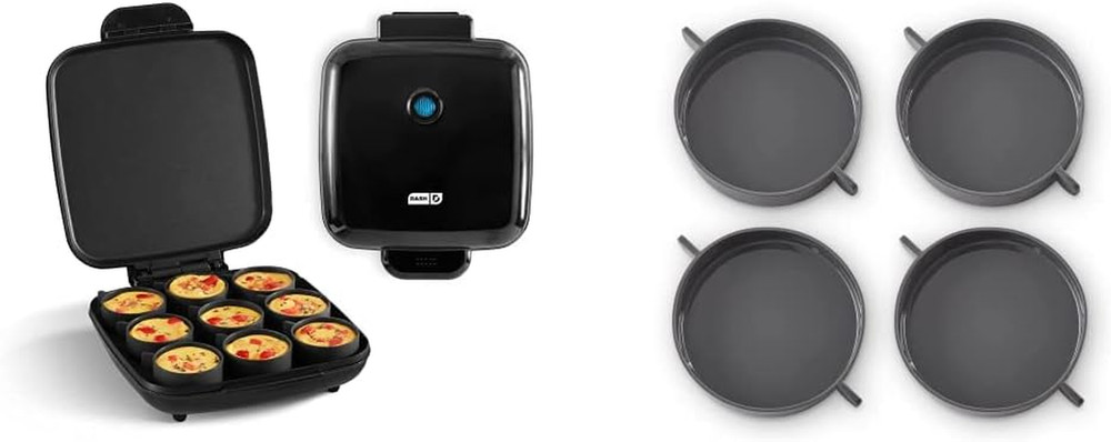 Sous Vide Style Family Size Egg Bite Maker Bundle with Deluxe Silicone Egg Cups