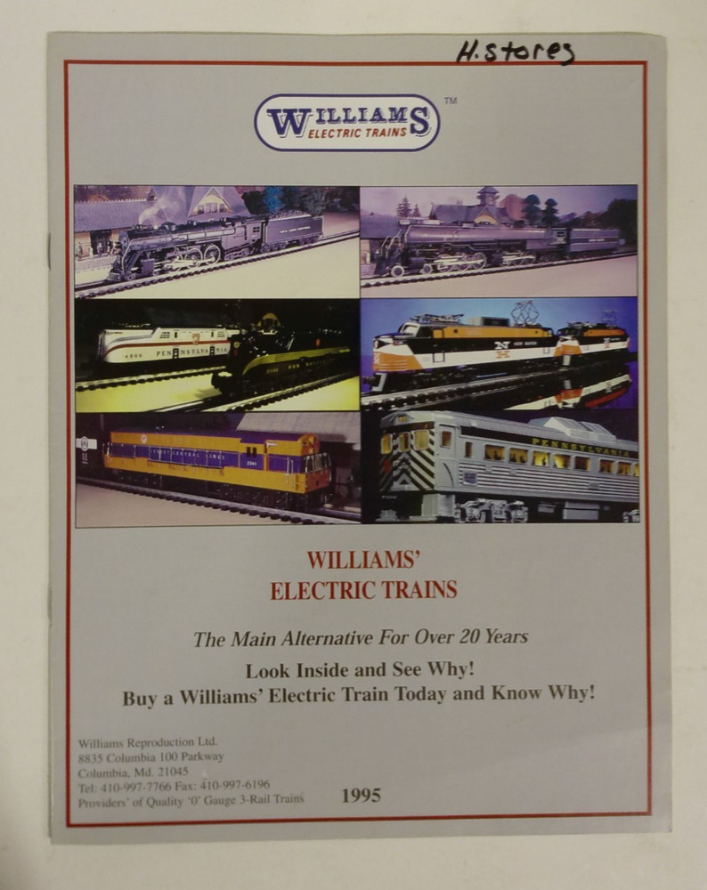 WILLIAMS ELETRIC TRAINS 1995 CATALOG