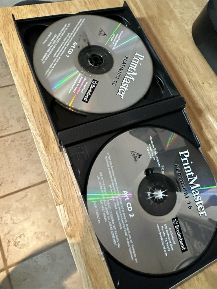 PrintMaster Platinum 16 4-CD Set Broderbund 2004