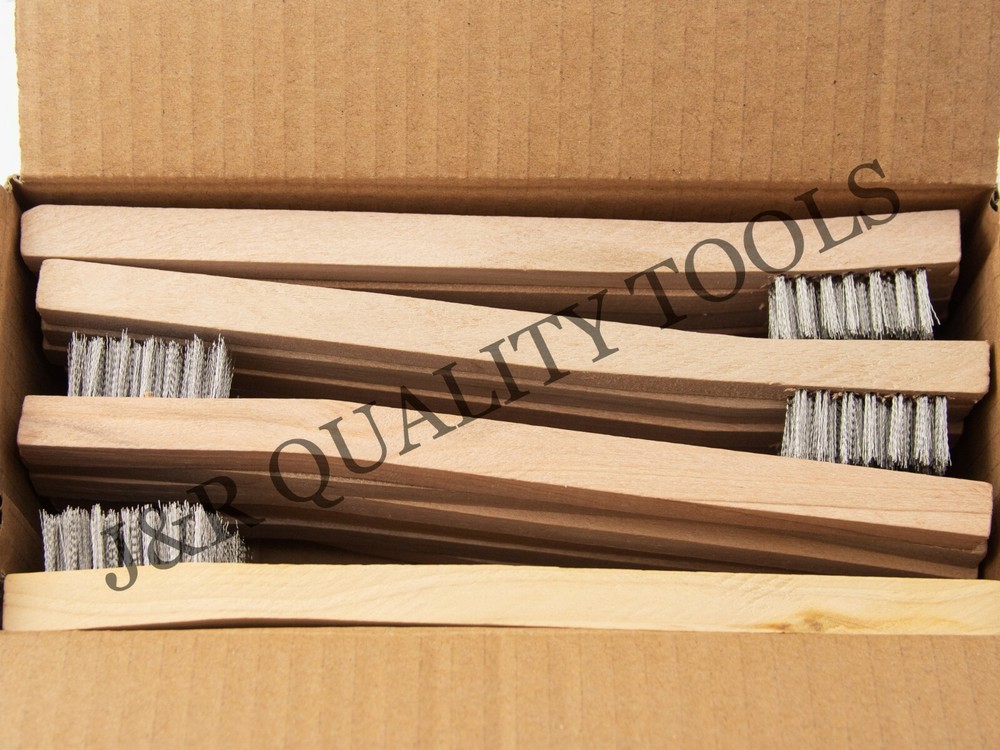 24 PACK STAINLESS STEEL WIRE BRUSH TOOTH BRUSHES