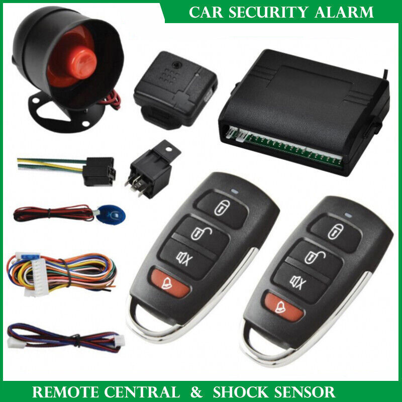 Car Vehicle Burglar Protection System Alarm Security+2 Remote Control Universal