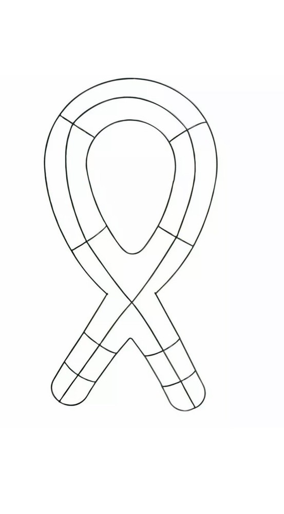 4 metal ribbon wreath forms