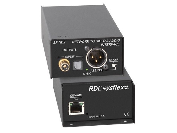 RDL SF-ND2 Network to Digital Audio Interface