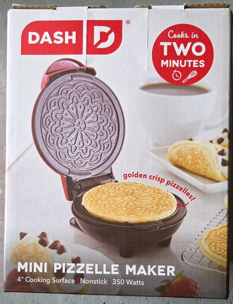Dash Mini Pizzell Maker - Red