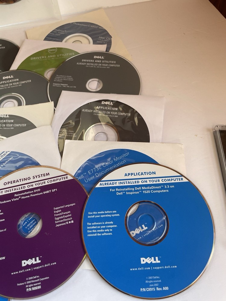 DELL OPERATING SYSTEM APPLICATION DRIVERS & UTILITIES DISCS Big Lot