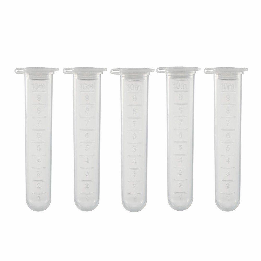 20 Pcs 10ml Plastic Centrifuge Tubes with Attached Cap Round Bottom
