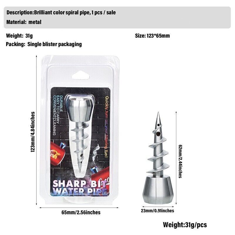 2-Pack Metal Spiral Waterpipe Bowl Accessory Convenient and Durable Smoking Tool