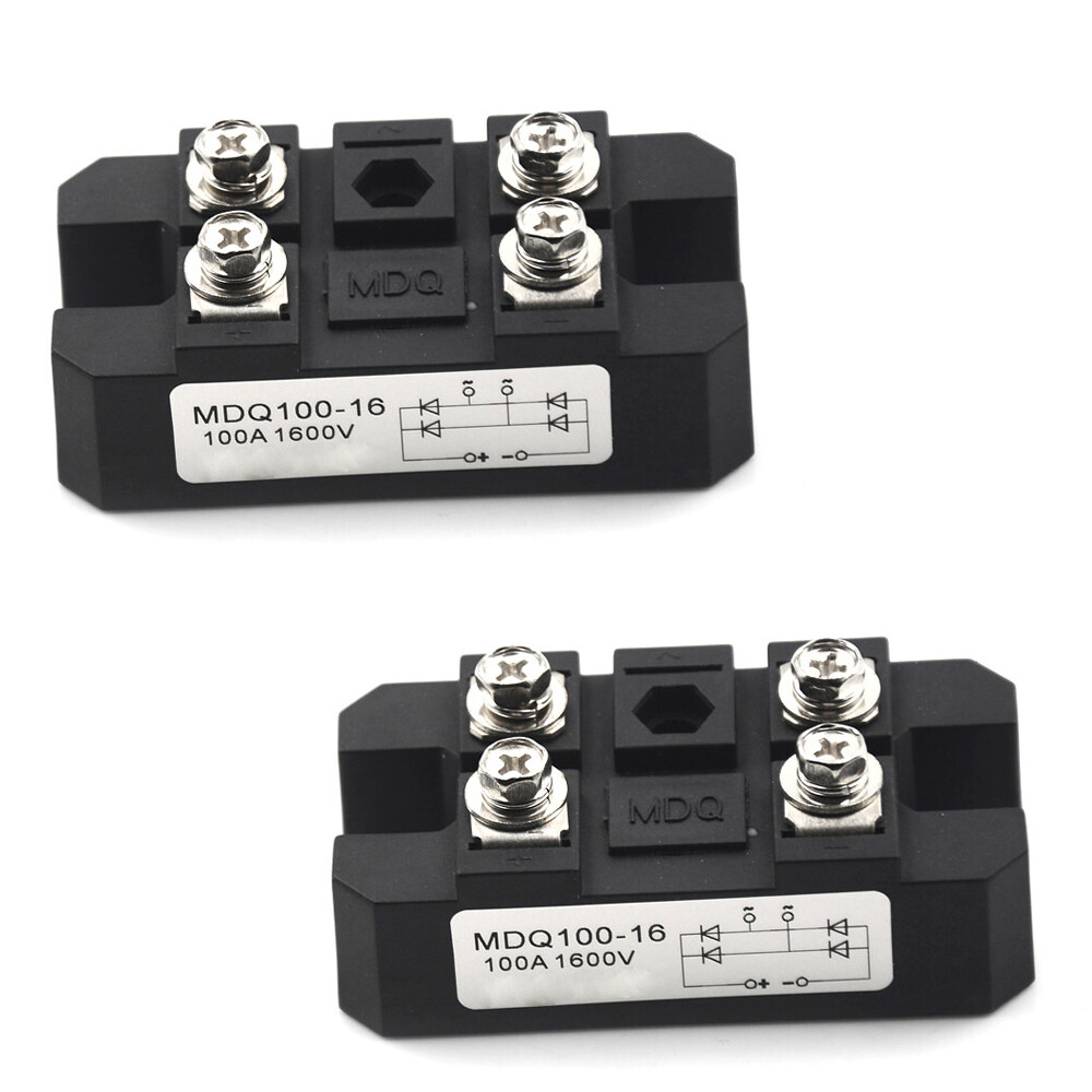 2X 4 Terminals Single-Phase Diode Bridge Rectifier MDQ 100A Amp High Power 1600V