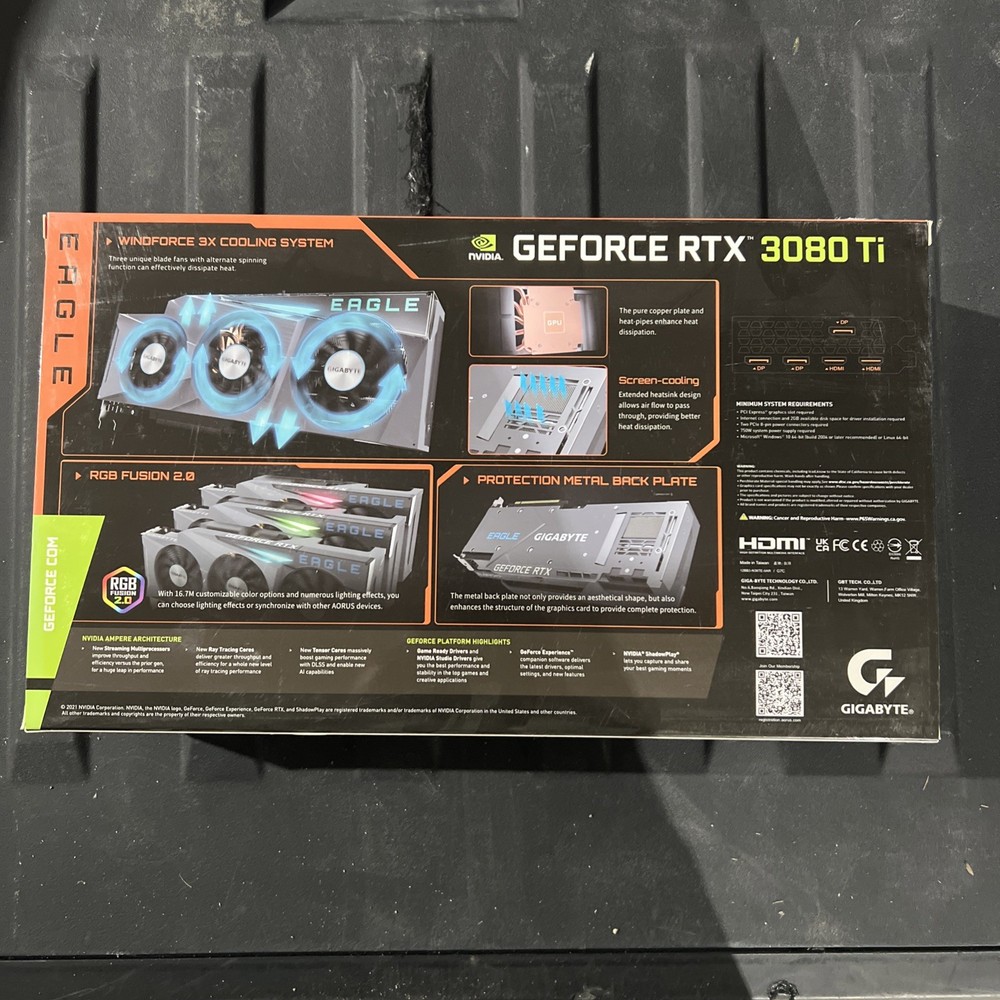 Gigabyte Eagle Nvidia GeForce RTX 3080 Ti 12G - EMPTY BOX ONLY