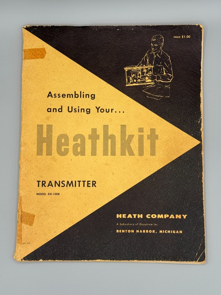 Original Heathkit DX-100B Ham Radio Transmitter Manual