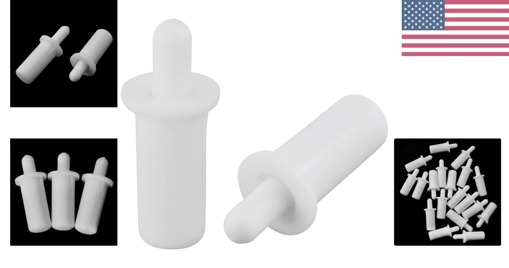 Durable 20PCS White Louver Spring Pins - Rust Resistant Maintenance Solution