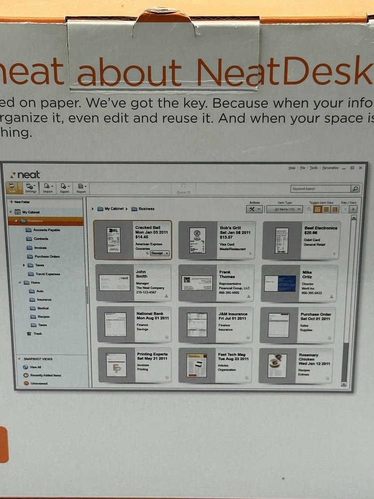 Neat Desk ND1000 Desktop Scanner and Digital Filing System