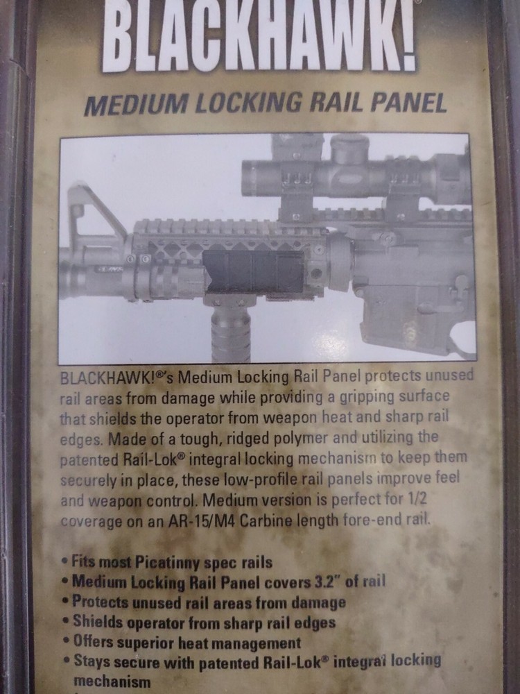 Blackhawk Medium Locking Rail Panel