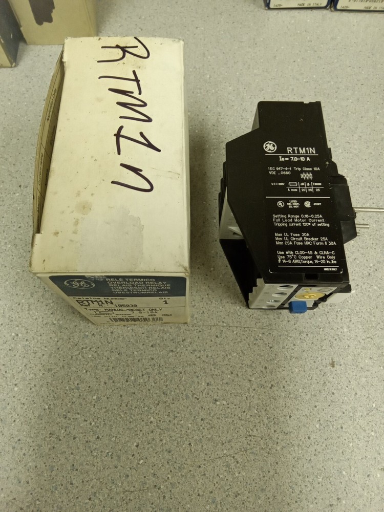 GE RTMIN Overload Relay