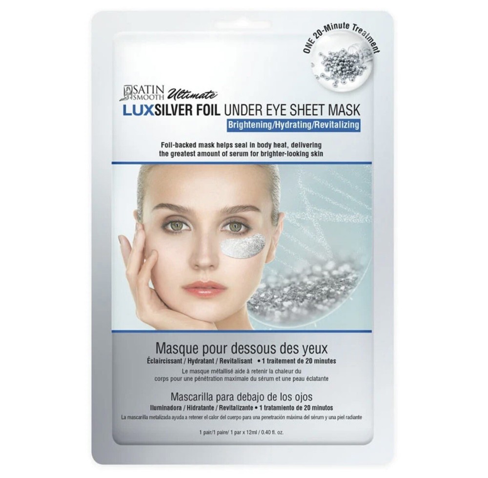 Satin Smooth Ultimate LuxSilver Foil Under Eye Sheet Mask