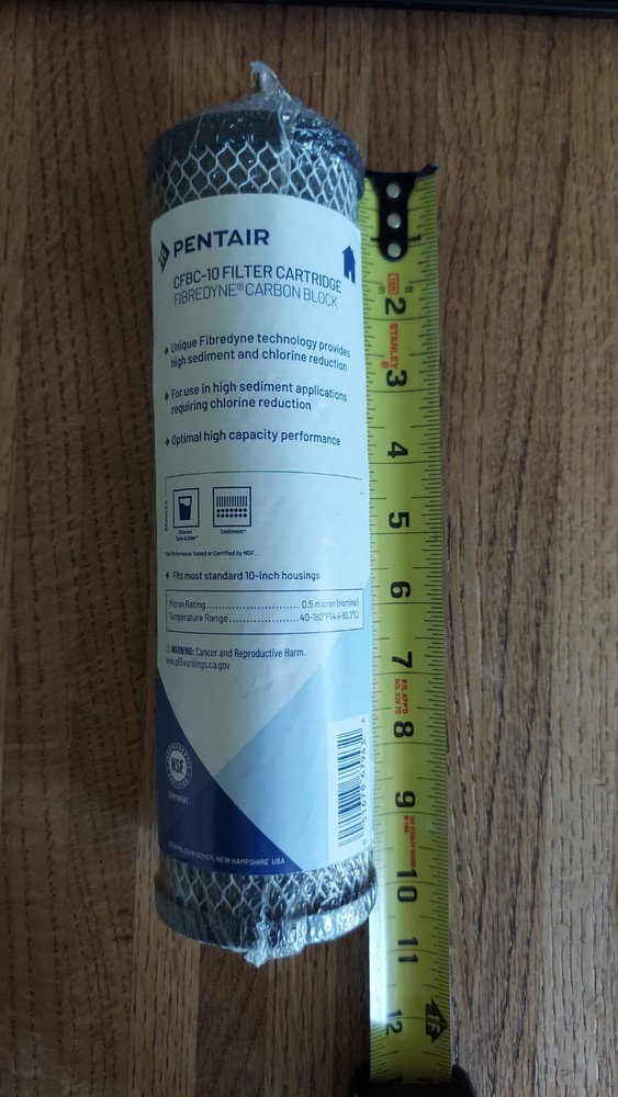 PENTAIR - CFBC 10 FILTER CARTRIDGE W/CARBON BLOCK