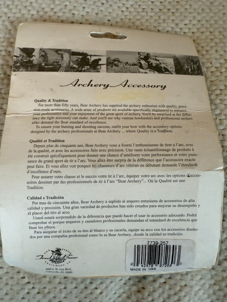 Bear Archery Overdraw Rest Bracket