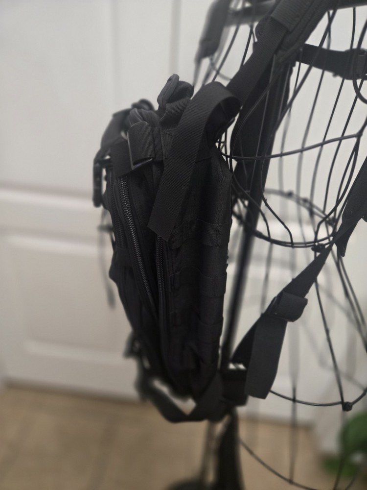 Tactical Backpack Military Series Heavy-duty Black MULTIPLE COMPARTMENT