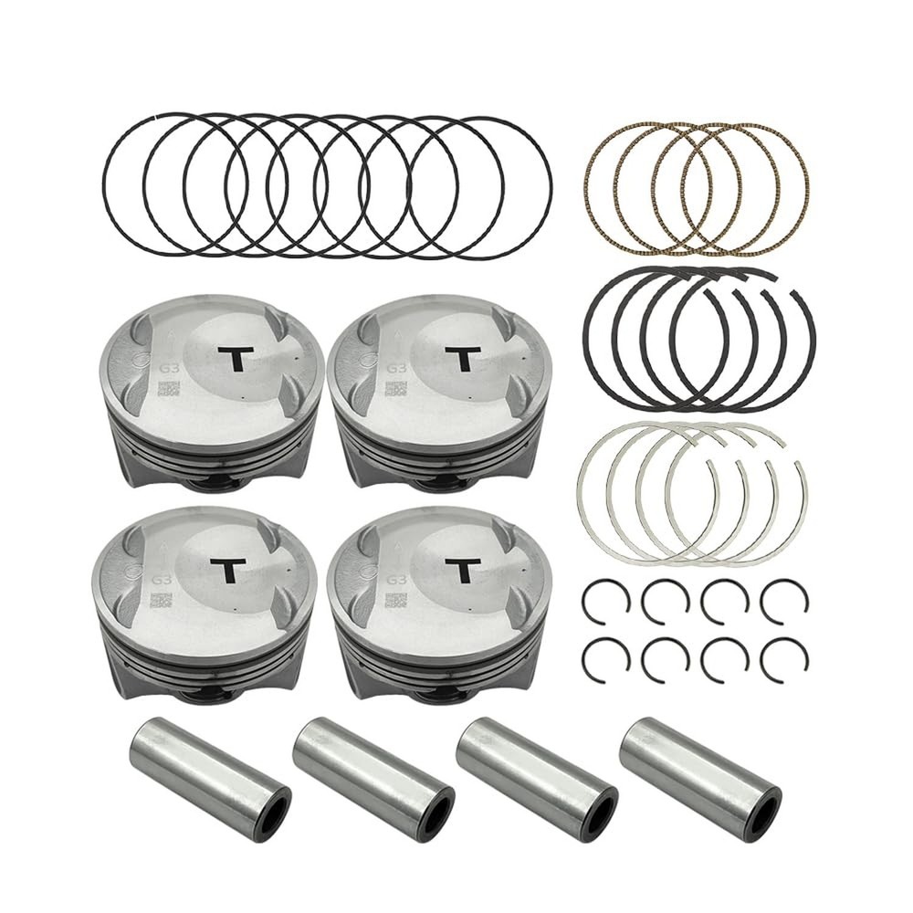 STD Engine Piston & Piston Snap Rings & Piston Pin Set Fits For Hyundai Kia G...