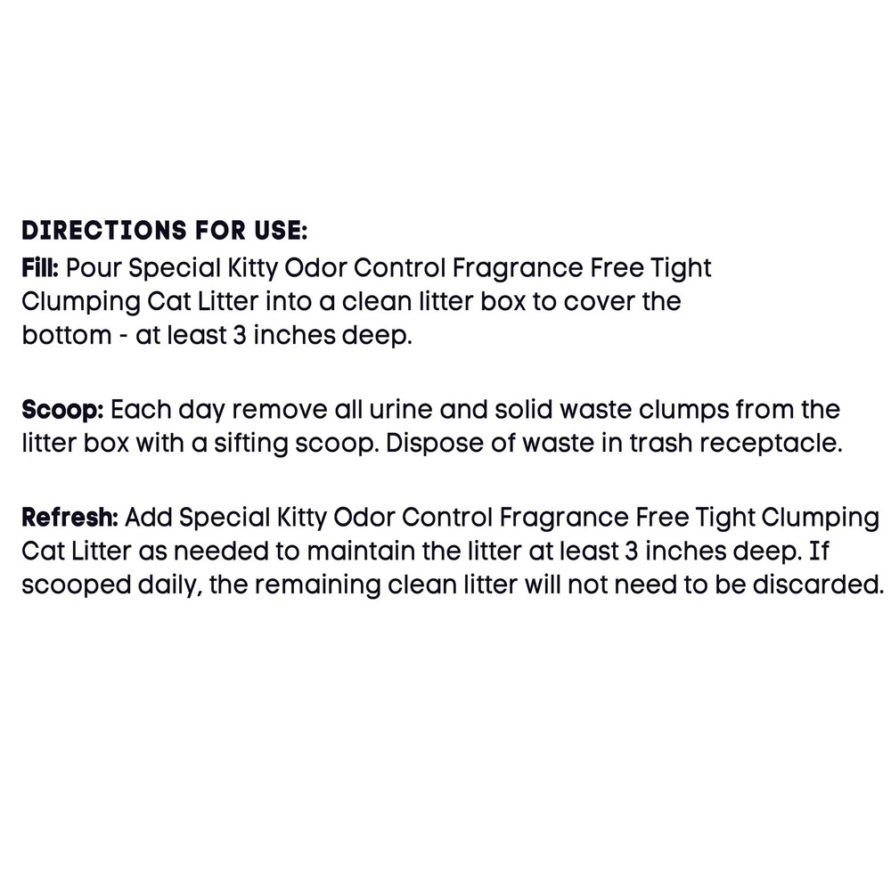 (2 pack) Special Kitty Clumping Clay Cat Litter, Fresh Scent, 45 lbs Box