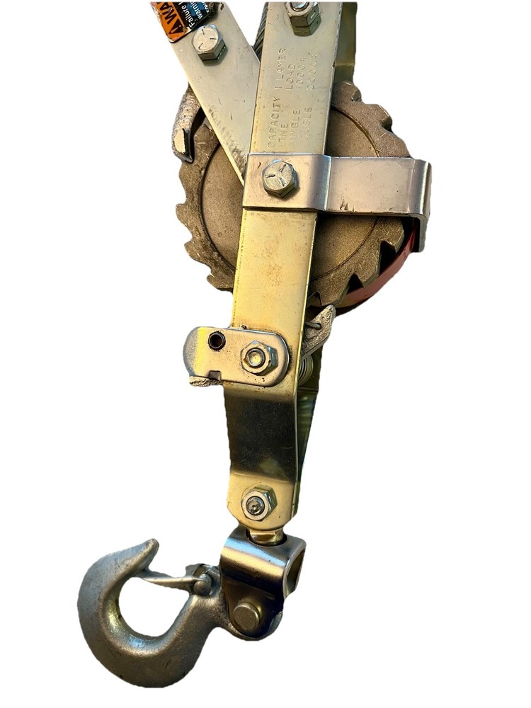 DAYTON Ratchet Puller 2Z449C Capacity 1000/2000 Lbs Nice Condition