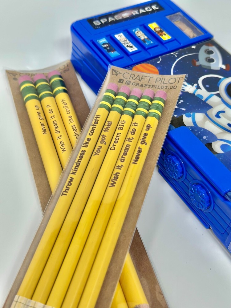 Personalized Engraved Pencils Premium Ticonderoga #2 Classroom Essentials