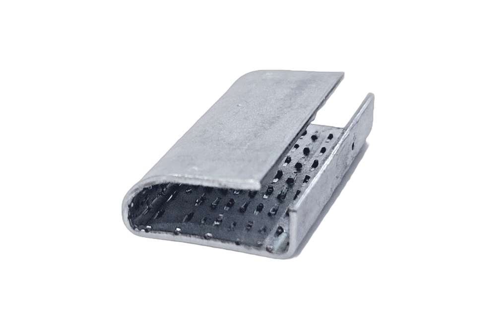 Packaging - Open 5/8" serrated seal for Polyester (PET) strap, 1000 per box